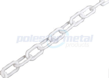 Durable 2 MM White Nhựa Chain Link For Warning An toàn giao thông HDPE